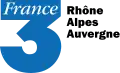 Ancien logo de France 3 Rhône-Alpes Auvergne du 7 septembre 1992 au 7 janvier 2002.