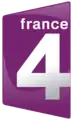Ancien logo de France 4 du 7 avril 2008 au 19 septembre 2011