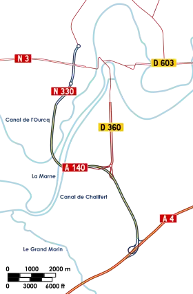 Carte de la route.