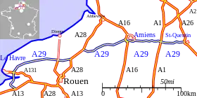 Carte de la route.