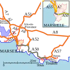 Carte de la route.