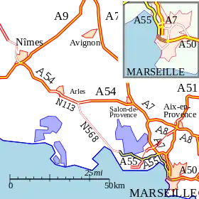 Carte de la route.