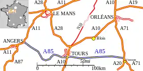 Carte de la route.