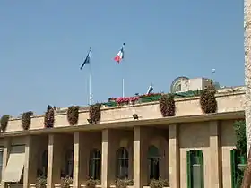 Vue de la mission diplomatique