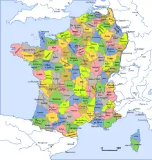 République française en 1801 à l'époque du Consulat.