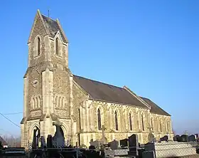 L'église Saint-Aubin de Sermentot.