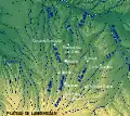 Rivières et communes gersoises les plus touchées par la catastrophe de 1977.