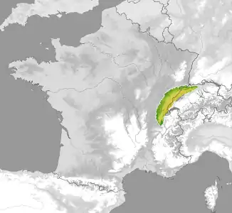 Carte de localisation en France et en Suisse.