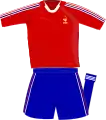 Maillot de l'équipe de France à l'extérieur