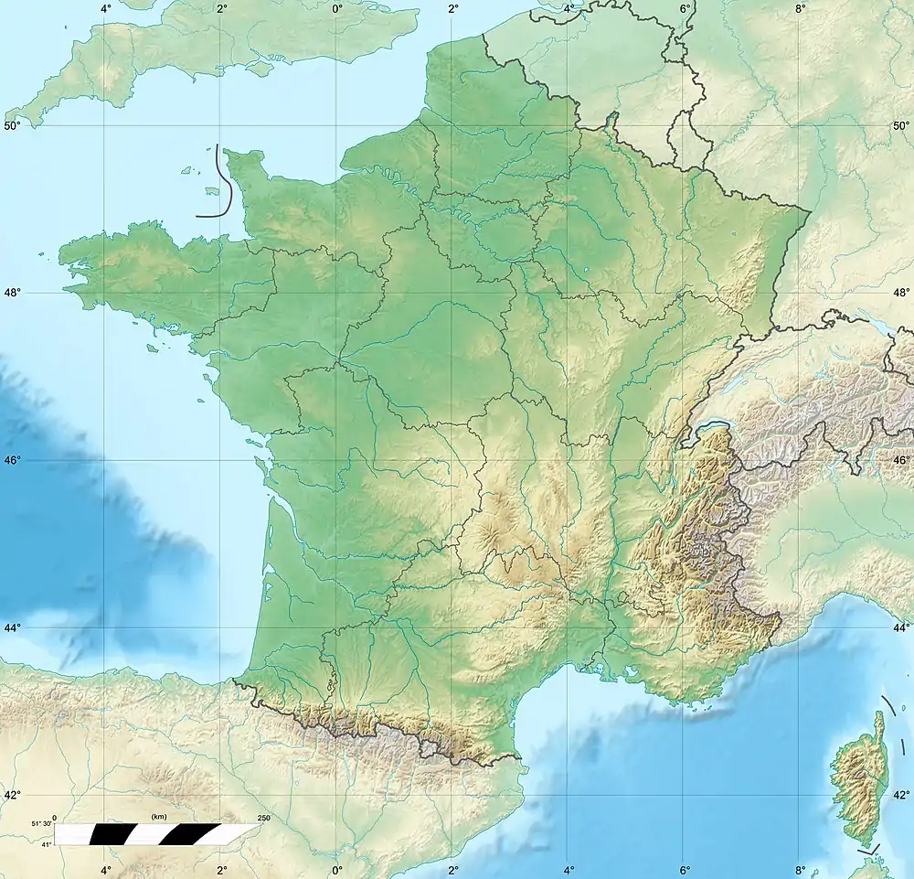 Localisation de la Vendée en France