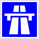Symbole Début autoroute
