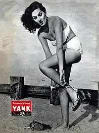 Frances Vorne en Pin-up de couverture de Yank, the Army Weekly, (23 février 1945)