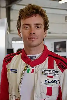 Description de l'image Francesco Castellacci Driver of AF Corse's Ferrari 488 GTE.jpg.