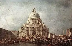 Le Doge de Venise se rend à la Salutele 21 novembre, jour de la commémoration de la fin de la peste de 1630, Musée du Louvre Paris
