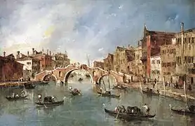 Le Canal de Cannaregio, Venise1775-1780 Francesco GuardiNational Gallery of Art.