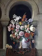 Vase de fleurs à la fenêtre d'un harem (1881), Pinacothèque de Brera.