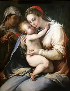 Francesco Salviati, Vierge à l'Enfant.