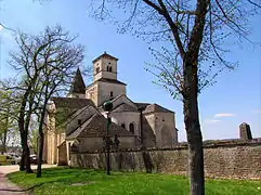 Chevet de l'église Saint-Vorles.