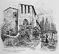 Restes de la première église au XIXe et XXe siècles, dessiné par Joannès Drevet (1854–1940).