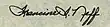Signature de Francine Irving Neff