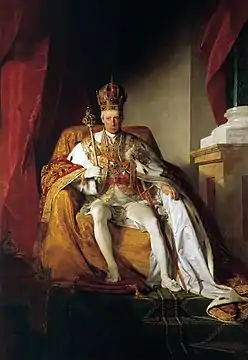 François Ier d'Autriche fut empereur d'Autriche de 1804 à 1835 après transformation de l'archiduché en empire