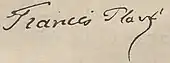 signature de Francis Planté