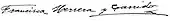 signature de Francisca Herrera Garrido