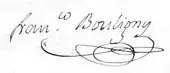 signature de Francisco Bouligny