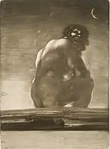 Francisco Goya, Géant assis, 1818