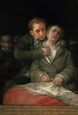 Goya, Autoportrait avec le Dr Arrieta (1820)