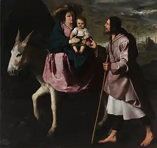 Francisco de Zurbarán, Fuite en Égypte (1630), Seattle Art Museum.