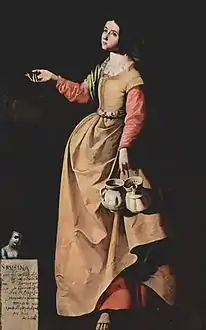 Sainte Rufine peinte par Francisco de Zurbarán