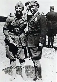 Francisco et Ramón Franco au Maroc, 1925.