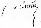 signature de Francisque de Corcelle