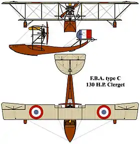 vue en plan de l’avion