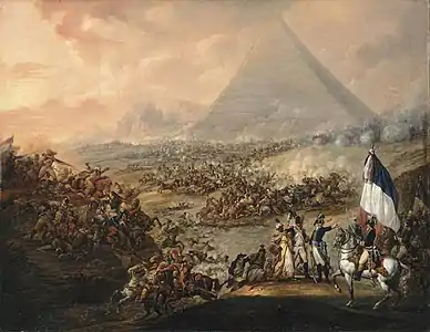 La Bataille des pyramides (1798-1799), musée des beaux-arts de Valenciennes.