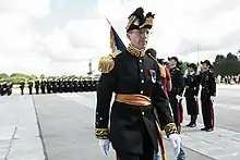 Photographie de l'ingénieur général François Bouchet en Grand Uniforme (2018).