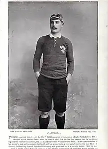 Description de l'image Frank Mills of Cardiff RFC (1895).jpg.
