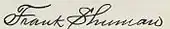 signature de Frank Shuman