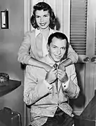 Avec sa fille Nancy Sinatra (1957)
