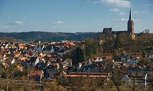 La vieille ville de Frankenberg.