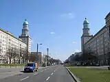 Frankfurter Tor, vue depuis l'ouest