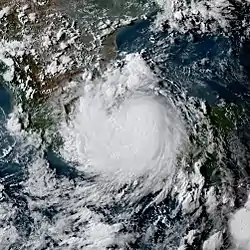 Image satellite de Franklin le 9 août 2017.