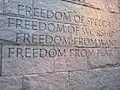 Franklin Delano Roosevelt Memorial (États-Unis).