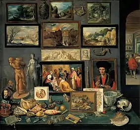 Cabinet d'art et de curiosités (1636),Kunsthistorisches Museum.