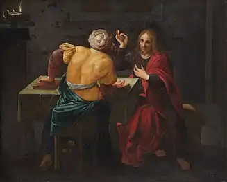 Le Christ et Nicodème (v.1610),Kunsthistorisches Museum.