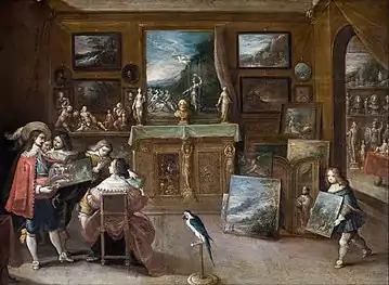 Visite chez un marchand d'art,Musée Hallwyl, Stockholm.