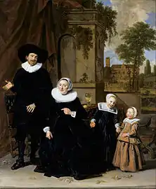 Frans Hals,Portrait d'une famille flamande (1633-1636)