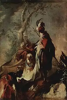 Philippe l'Apôtre baptise un eunuque(autour de 1750)Musée de l'Ermitage