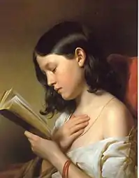 Jeune fille lisant (1850), Vienne, Belvédère (Vienne)